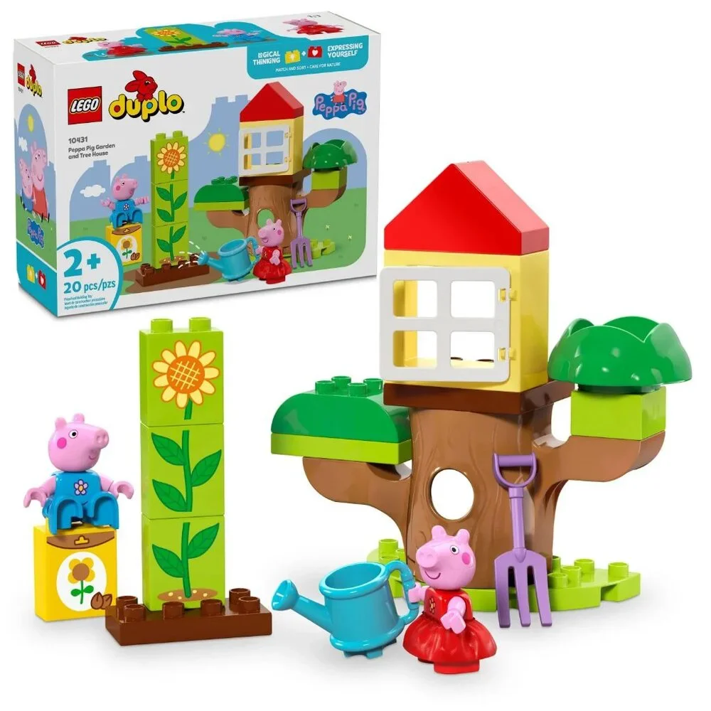 Lego Duplo 10431 Peppa Pig Garden and Tree House 20 pcs Logical Thinking SEALED